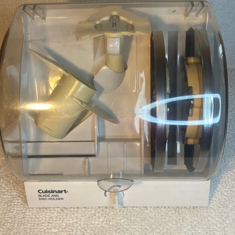 Cuisinart Food Processor Blade and Disc Holder Storage Case with Attachments